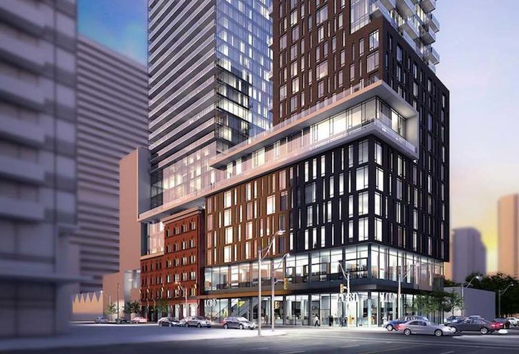 Earlier Version, 411 King St W by Terracap  and Core Architects