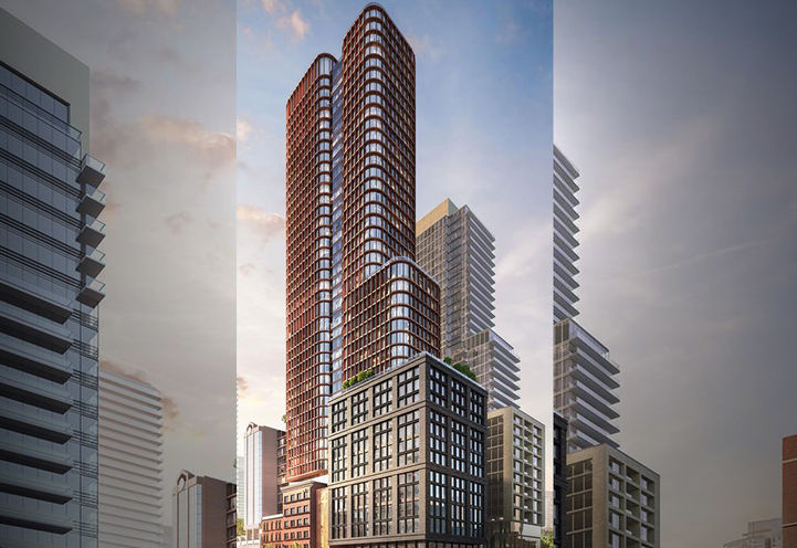 Exterior Building View of 411 King Street Condos