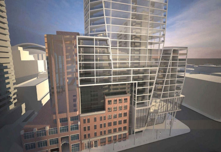 Initial Rendering Proposal for Condo and Retail