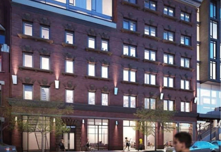 Looking Across the Street at 411 King Street Condos Lower Levels