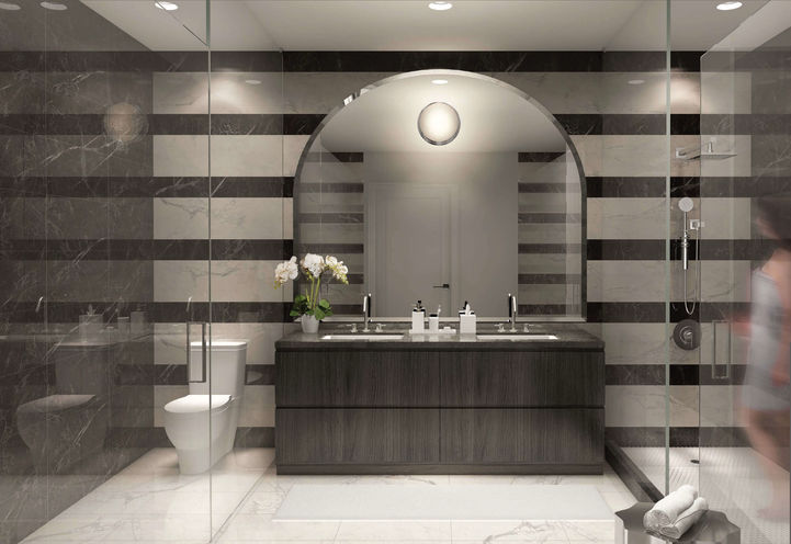 Masters Ensuite Bathroom at 42 Mill St Condos