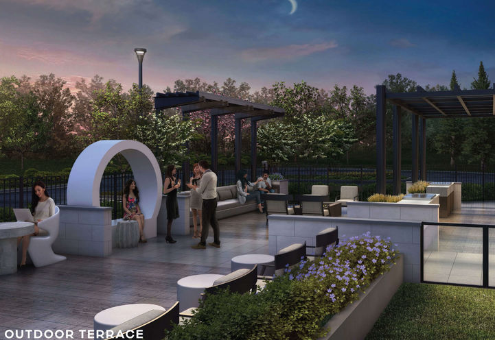 Outdoor Terrace at 42 Mill St Condos