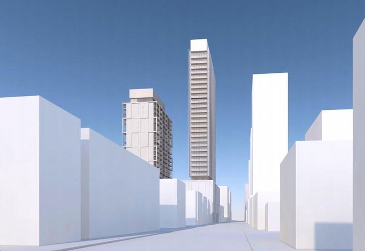 Looking to 429 Richmond Street East Condos