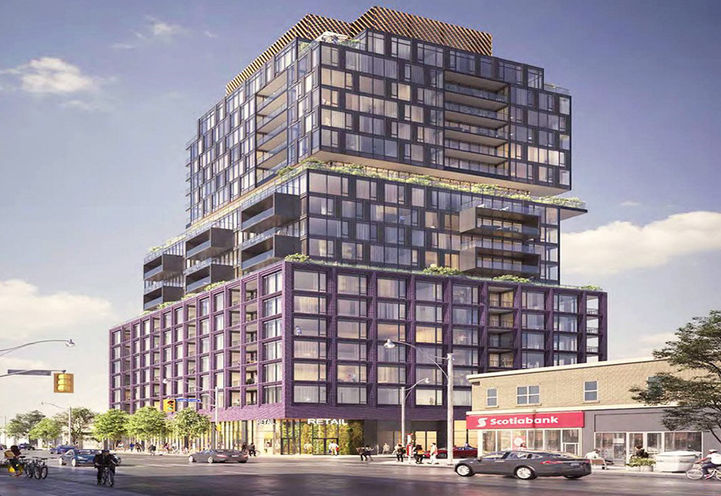 444 Eglinton Ave West Condos Streetscape View of Building