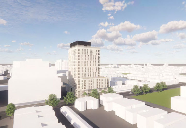 450 Dufferin Street Condos Bird's Eye View of Tower Exteriors