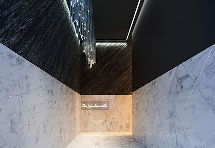 Lobby at Woodsworth Condos