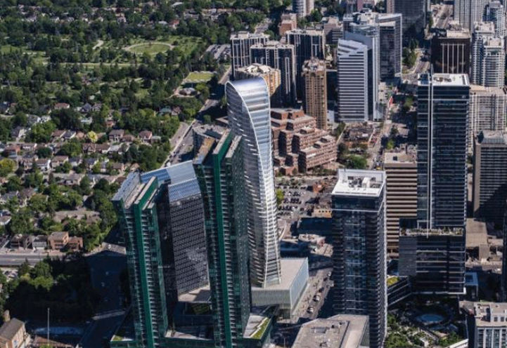 Birds Eye View of 4800 Yonge Street Condos