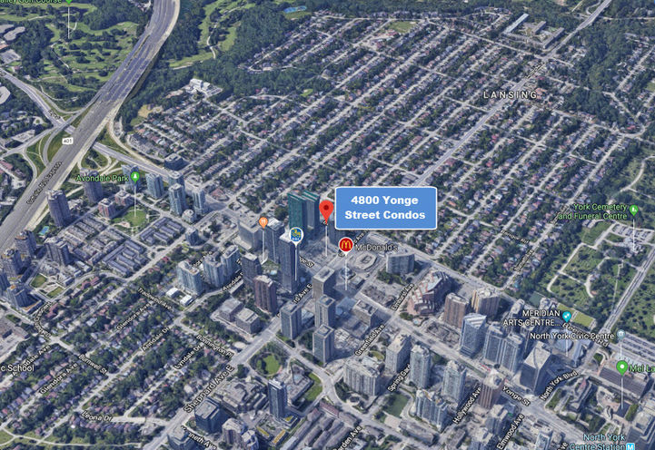 Neighborhood Area of 4800 Yonge Street Condos