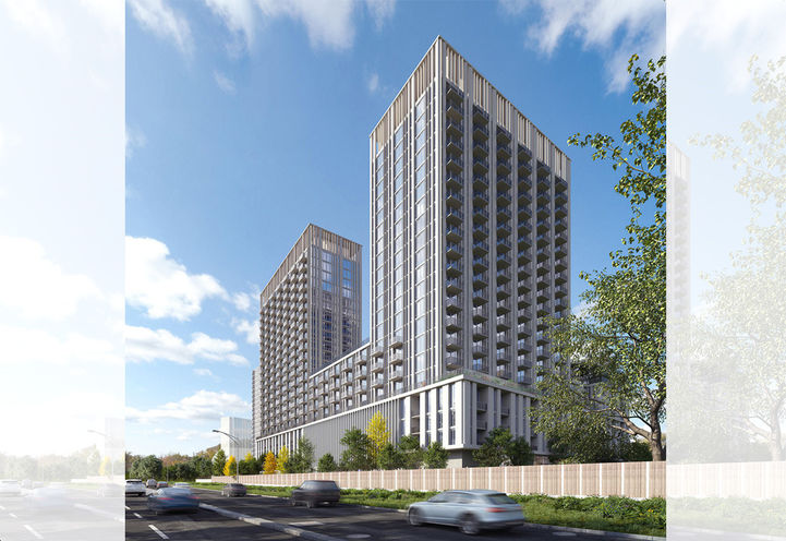 5 Capri Road Condos Exterior View of Towers Daytime View