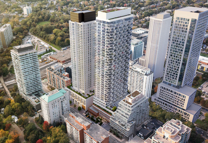 50 Merton Street Condos Bird's Eye View of Revised Tower