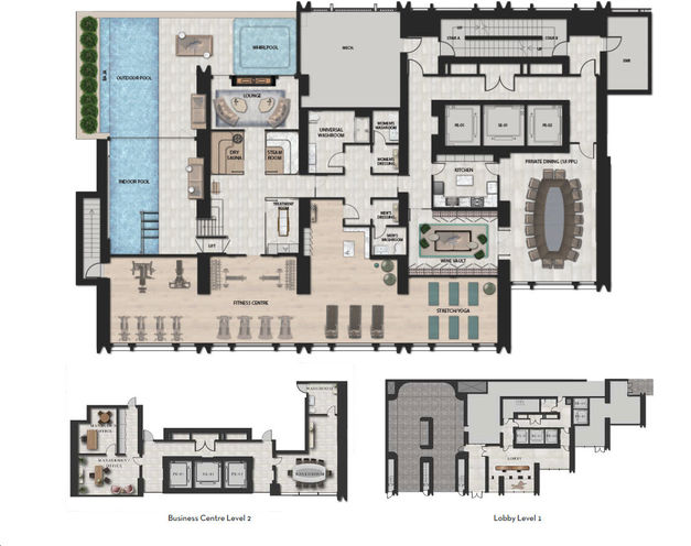 50 Scollard Condos Amenity Plan