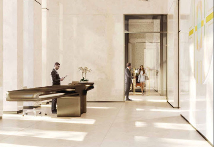 Concierge and  Residential Lobby at 50 Scollard Condos