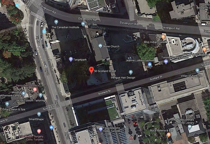 Future Location of 50 Scollard Condos by Lanterra Developments