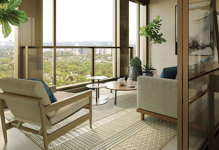 Indoor-Outdoor Space at 50 Scollard Condos