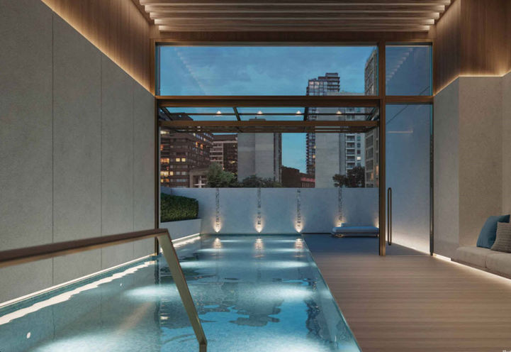 Lavish Indoor Swimming Pool at 50 Scollard Condos