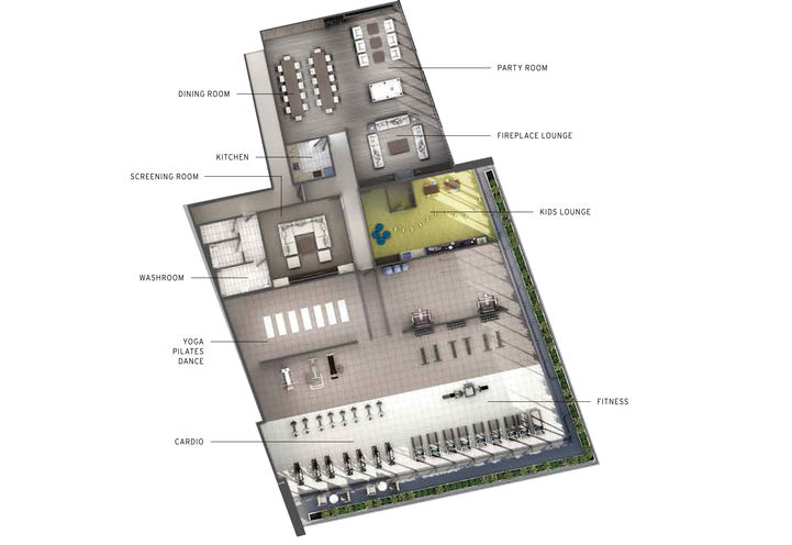 6th Floor Amenity Plan