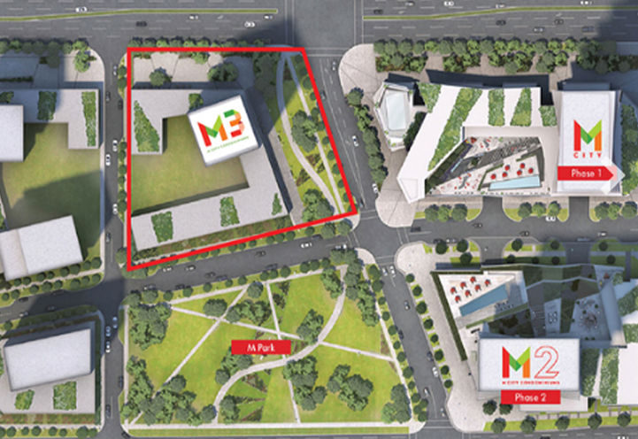 M City Condos 3 Area Site Map