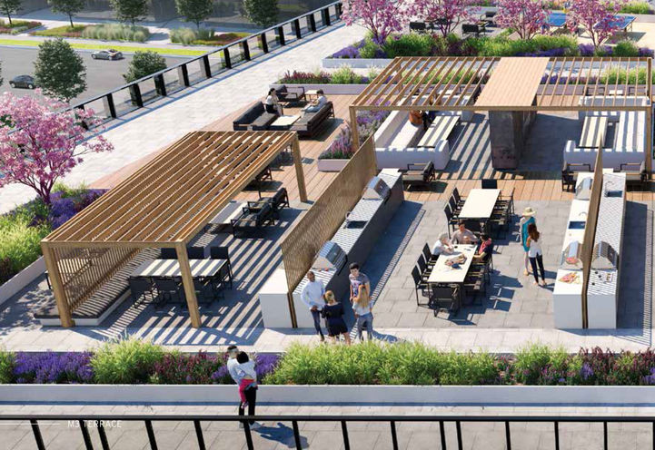 Outdoor Terrace at M City Condos 3