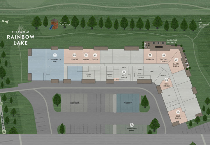 Rainbow Lake Flats Site Plan