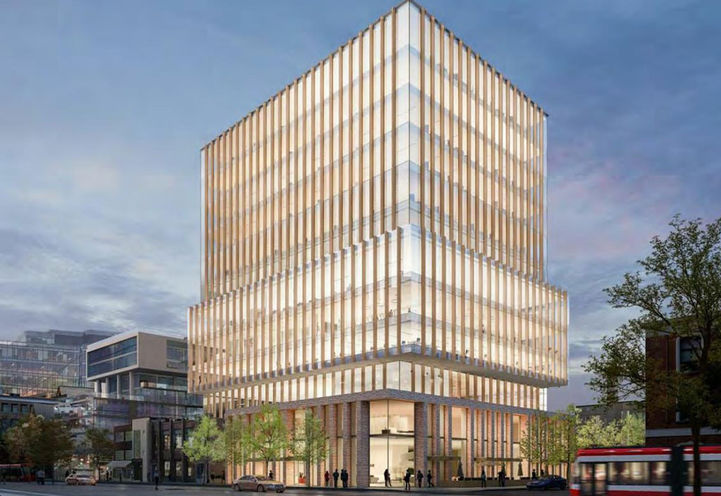 Building Exterior of 540 King Street West Condos