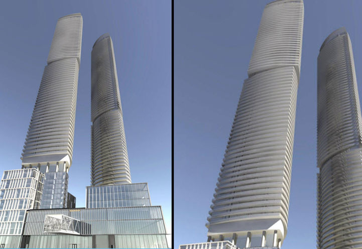 Early Renderings of Sugar Wharf Community  by Menkes Development