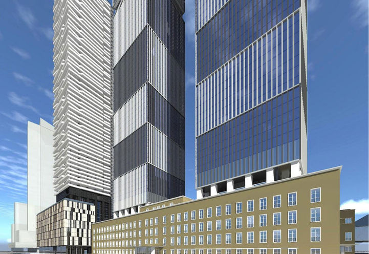 Early Renderings of Sugar Wharf Condos by Menkes Development