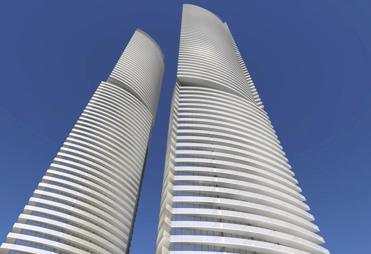 Early Renderings of Sugar Wharf Condos by Menkes Development