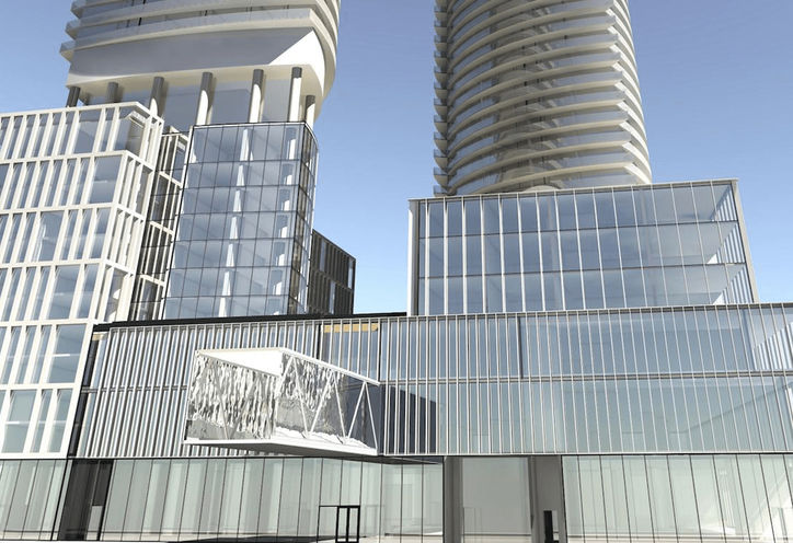 Early design, Podium, 95 Lake shore Boulevard East