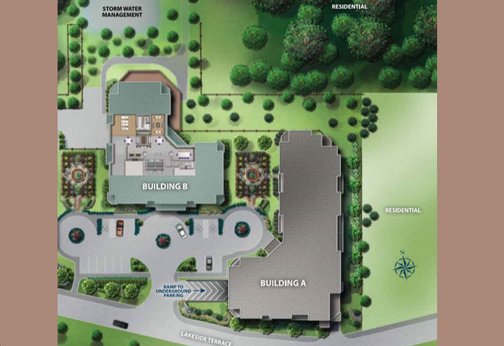 LakeVu Condos 2 Aerial View of Site Plan