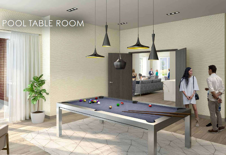 LakeVu Condos Pool Table Room