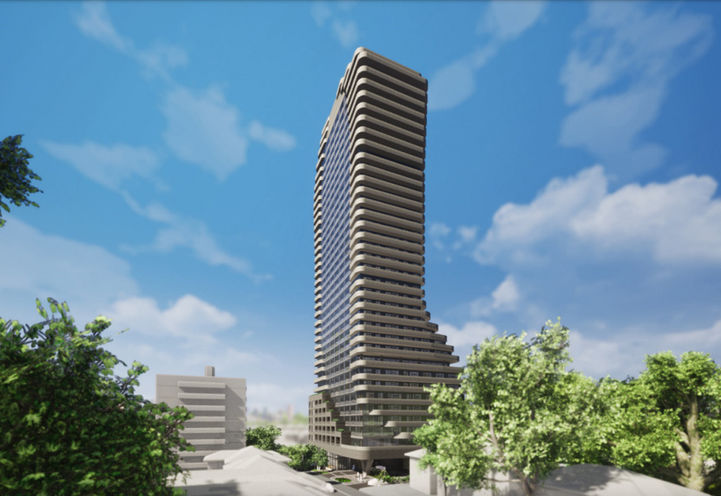 589 Eglinton Ave East Condos Tower Exteriors - Former Design