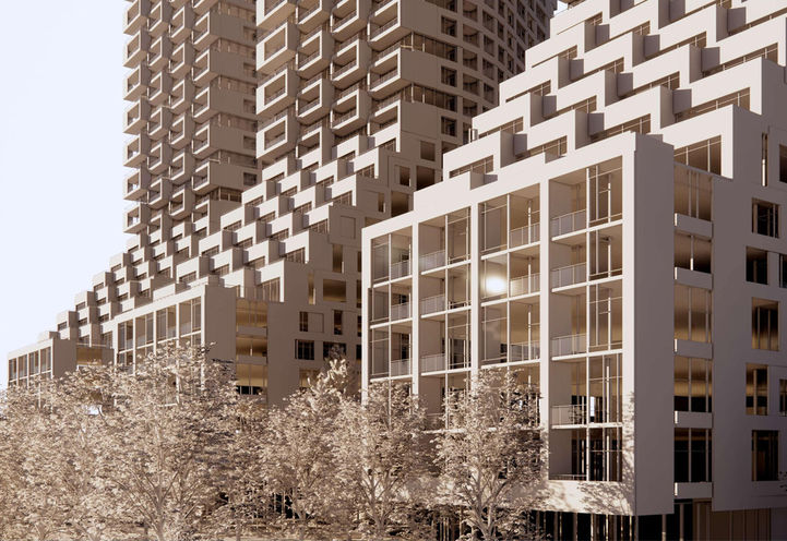 590 Argus Road Condos Exterior View of Terraces