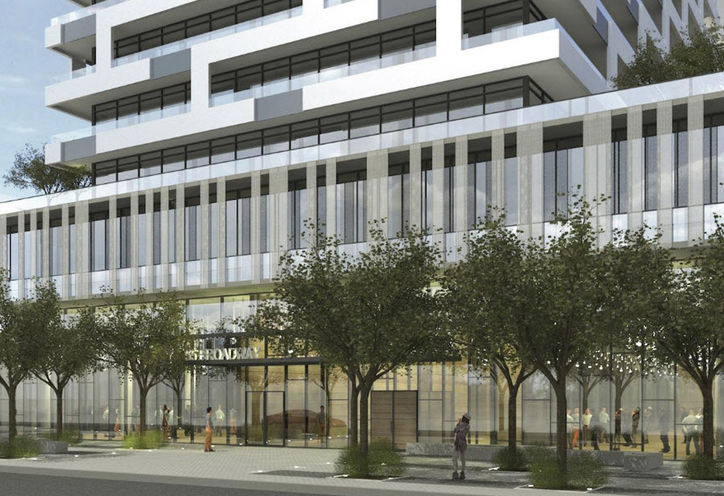 65 Broadway Ave Condos Former Exterior Rendering