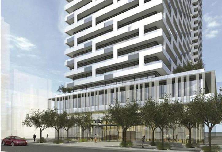 65 Broadway Avenue Condos Former Exterior Rendering