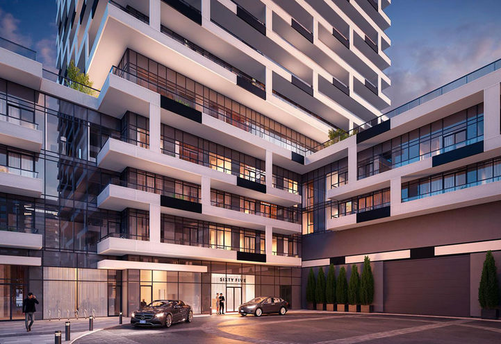 Courtyard at 65 Broadway Avenue Condos