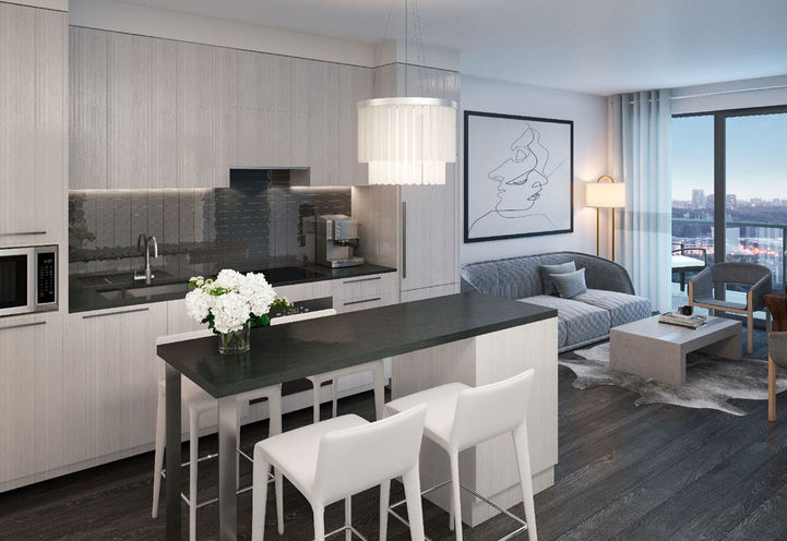 Kitchen Suite Interior at 65 Broadway Avenue Condos