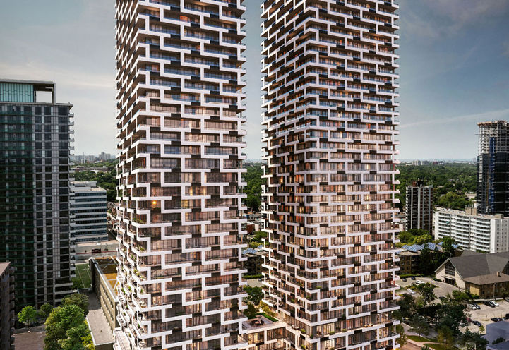 Looking to the Architectural Features of 65 Broadway Avenue Condos