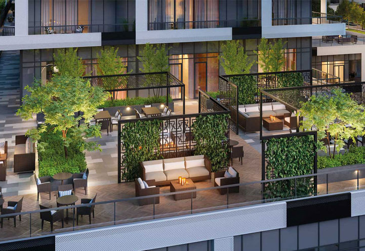 Rooftop Terrace at 65 Broadway Avenue Condos