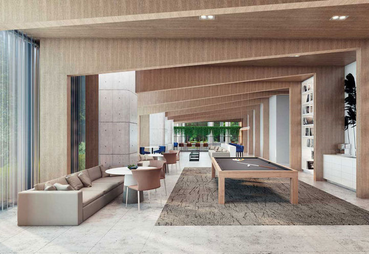 Social Lounge at 65 Broadway Avenue Condos