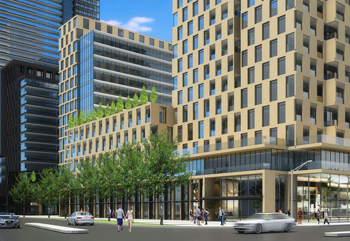 Looking at the Signature Podium Base at 670 Progress Condos 2
