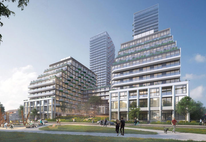 685 Warden Avenue Condos Exterior View of Building From the Park