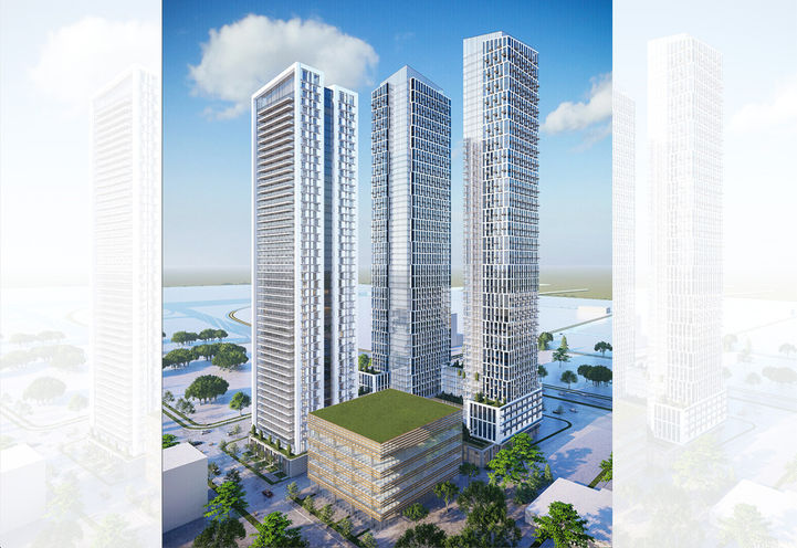 3201 HWY 7 Condos 3 Bird's Eye View of Tower Exteriors