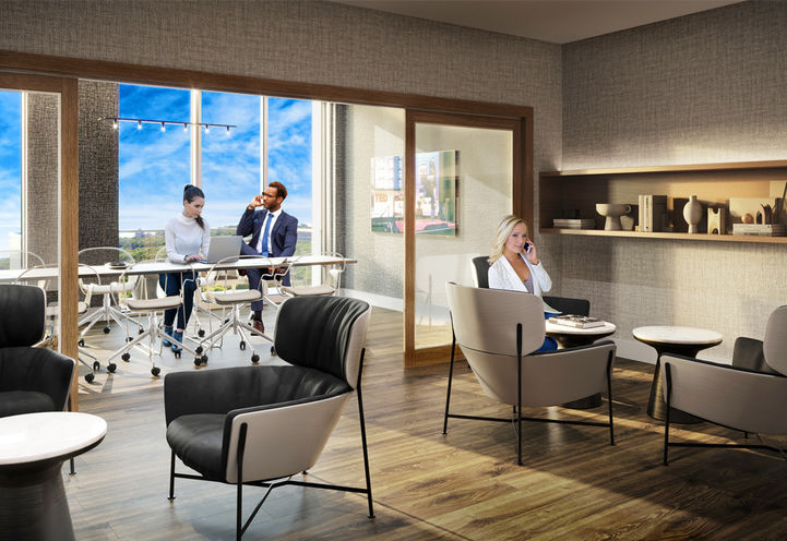 75 James Condos Co-Working Lounge