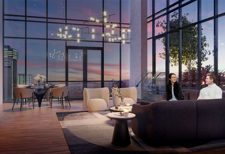 75 James Condos Event Lounge - Evening