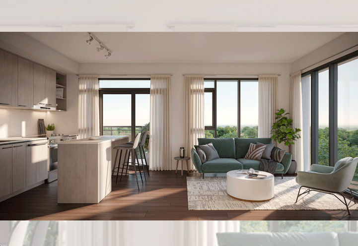 Mile and Creek Condos 2 View of Upgraded Living Space Interior