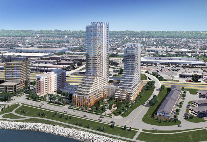 8 Shoreview Place Condos Bird's Eye View of Towers