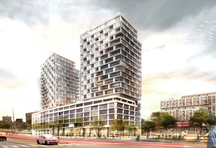 Pedestrian View looking Southeast to York Mills Condos 2