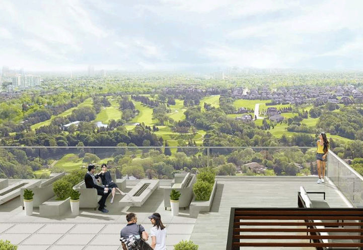 8188 Yonge Condo, Rooftop Terrace Early Rendering