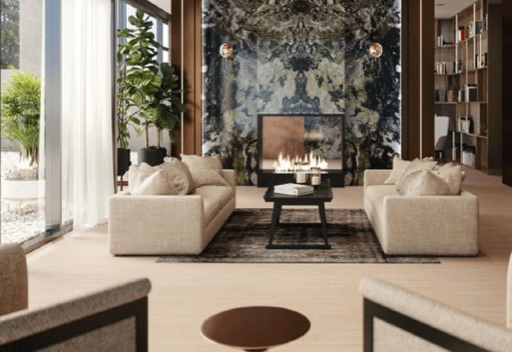 8188 Yonge Condos, Close Up view of Lobby Interior