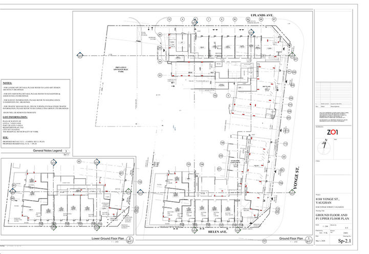 8188 Yonge Condos, Ground Level and Upper Level Floor Plans
